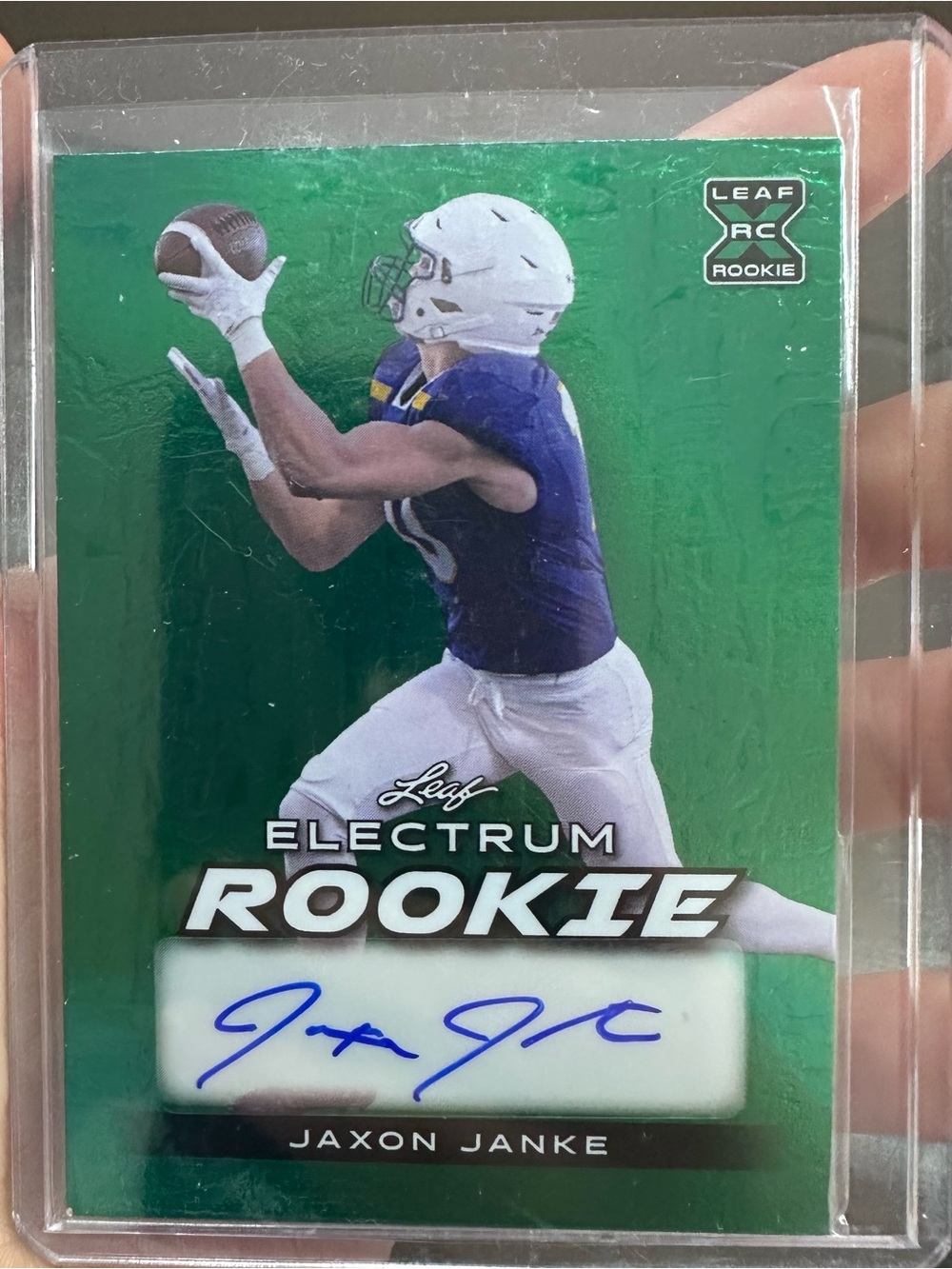 Electrum Leaf Rookie Jaxon Janke Autograph Trading Card 5/5